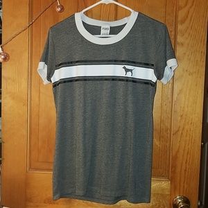 Pink VS grey women's top small